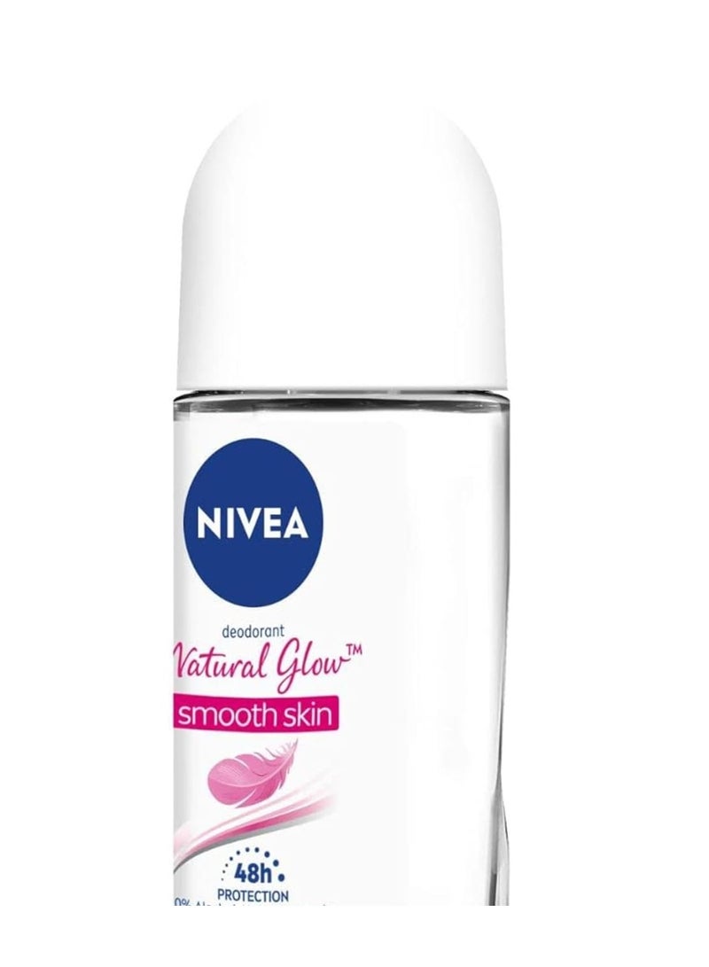Nivea  Deodorant Roll-On NATURAL GLOW, 25Ml * 3 - Image 3